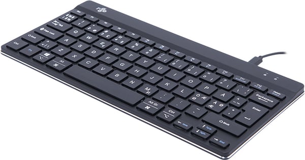 R-Go Compact Break -ergonomisk tangentbord, svart