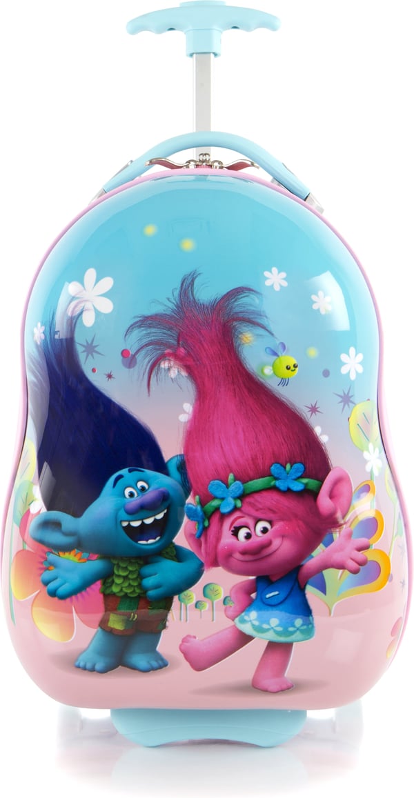 Heys Trolls -børnekuffert, lyseblå