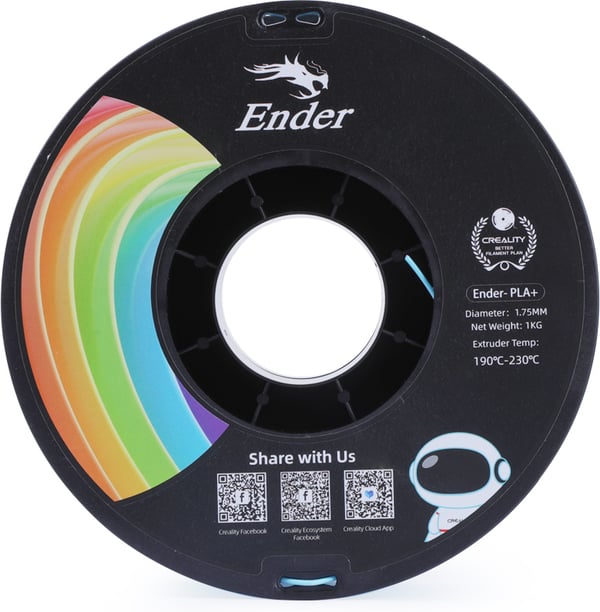 Creality Ender - PLA+ filament til 3D printer, 1.75 mm, blå