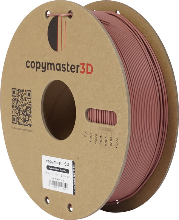 Copymaster3D Turbo PLA Mat - filament til 3D-printere, 1,75 mm, mat terracotta