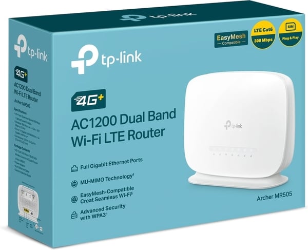 TP-LINK Archer MR505 -4G+ LTE-modem og WiFi-router