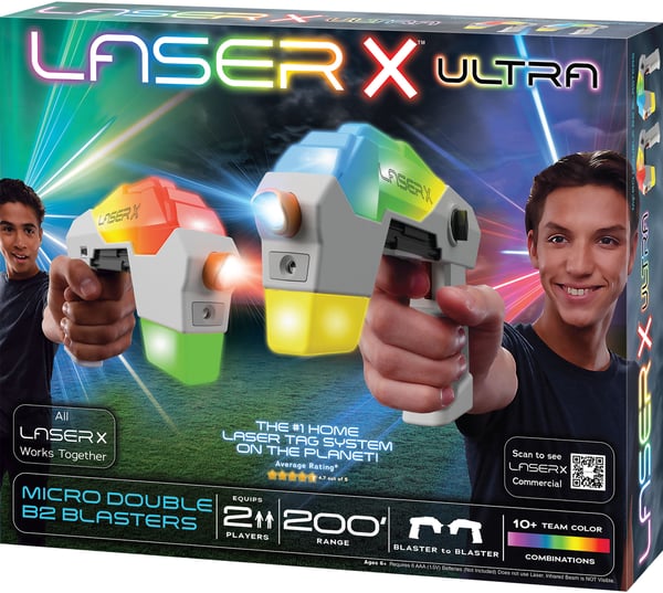 Laser X Ultra Micro Double Blaster till Blaster -lasergevärsspel