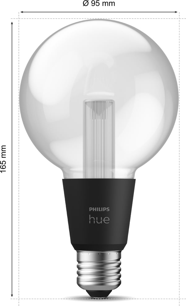 Philips Hue Lightguide Globe -smartlampe, E27, G95
