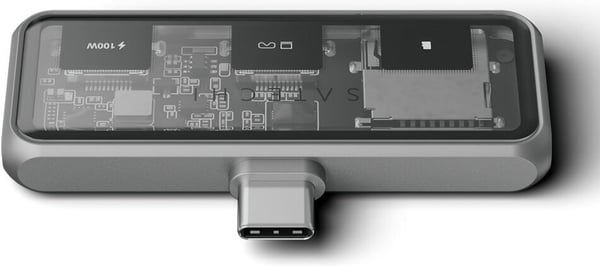 Satechi Mobile XR - USB-C-hub med microSD-læser, stjerneskærm