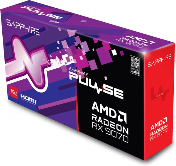 Sapphire PULSE AMD Radeon RX 9070 grafikprocessor