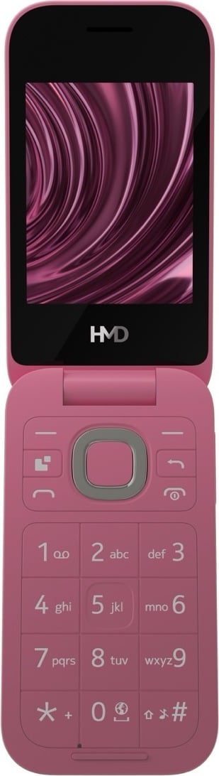 HMD 2660 Flip bastelefon, röd