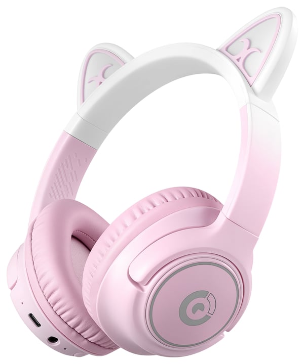 ProCaster Meow 2.0 hörlurar med mikrofon, rosa