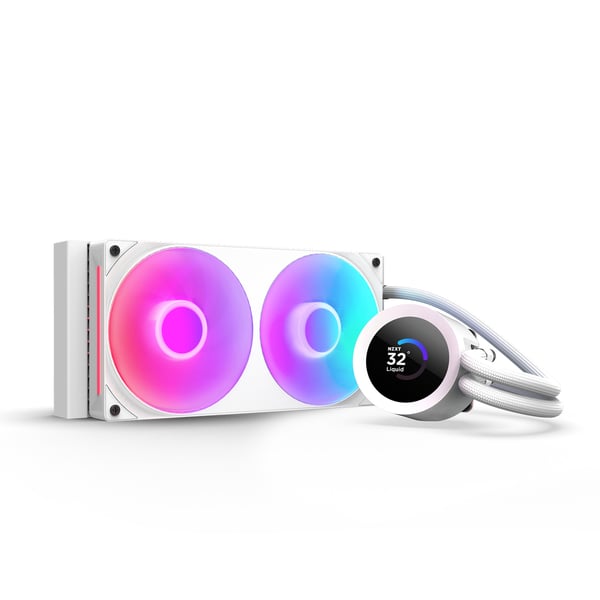 NZXT Kraken Plus 240 RGB vätskekylningssystem, vitt