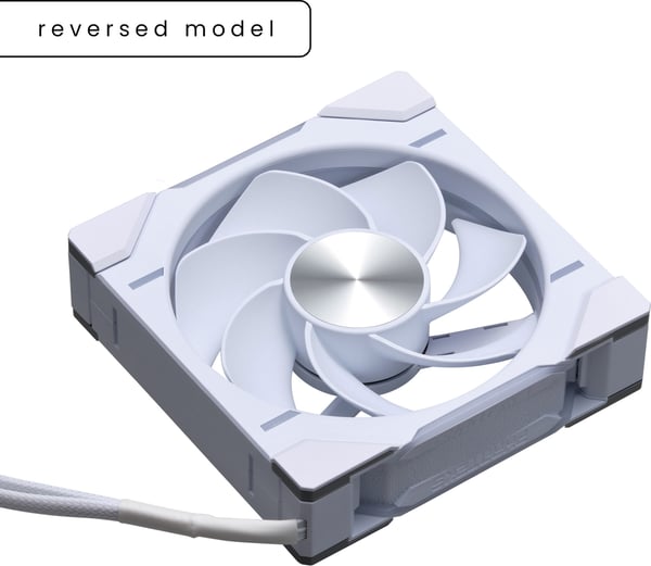 Phanteks D30-120 Reversed Airflow D-RGB PWM ventilator, hvid, 120 mm, 3 stk.