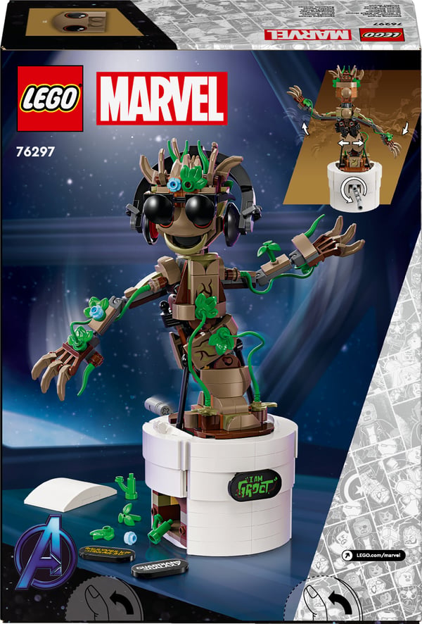 LEGO Marvel Dansande Groot Byggbar animerad leksak 76297