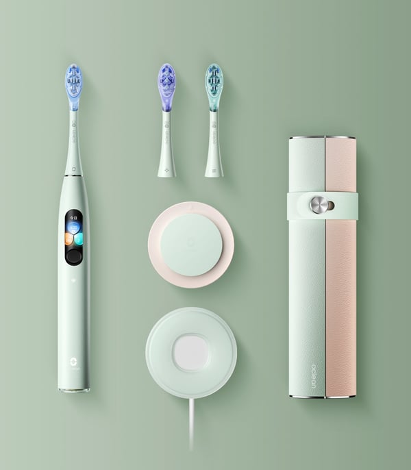Oclean X Ultra S -elektrisk tandbørste, grøn