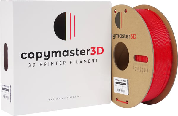 Copymaster3D PLA-filament til 3D-printere, 1,75 mm, glitrende rød