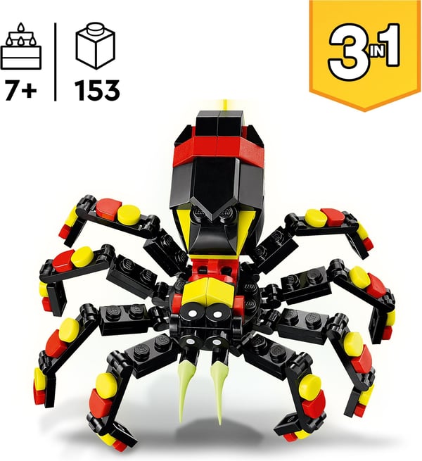 LEGO Creator 31159 – Vilde Dyr: fantastisk edderkop