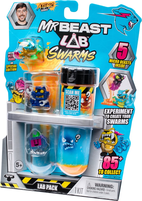 MrBeast Lab Swarms Atomic S2 - 5 figurer, assorterad