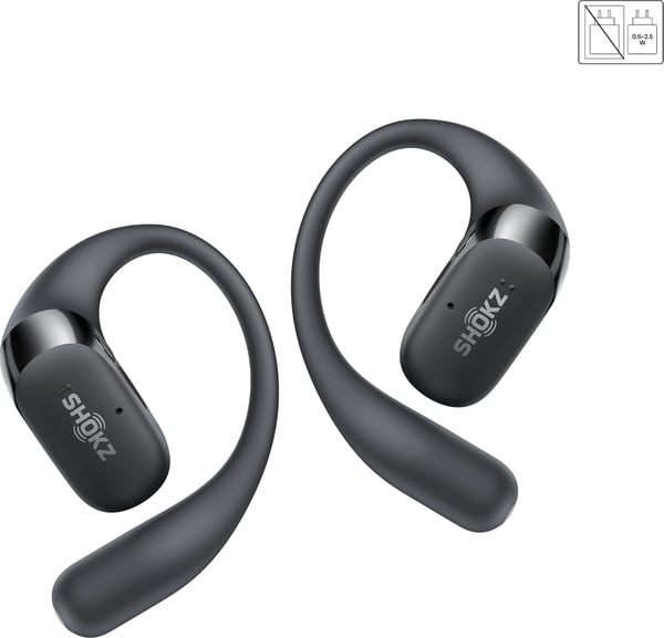 SHOKZ OpenFit 2+ trådlösa öronbygelhörlurar, svart