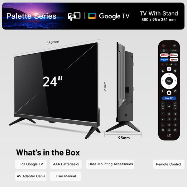 FPD 24" G500 HD Ready LED Google TV