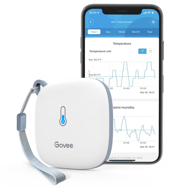Govee WiFi-termometer hygrometer temperatur- och fuktmätare