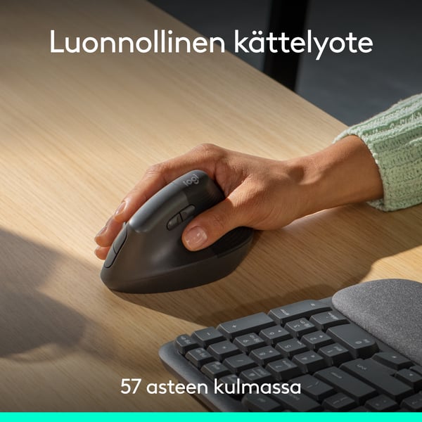Logitech Wave & Lift Combo trådlöst tangentbord och mus