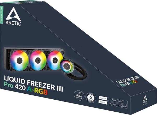 ARCTIC Liquid Freezer III Pro 420 A-RGB vätskekylningssystem, svart