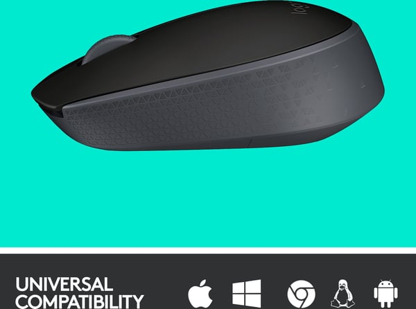 Logitech M170 -trådlös mus, grå