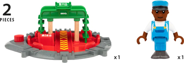 BRIO World 33476 - Drejebord og figur
