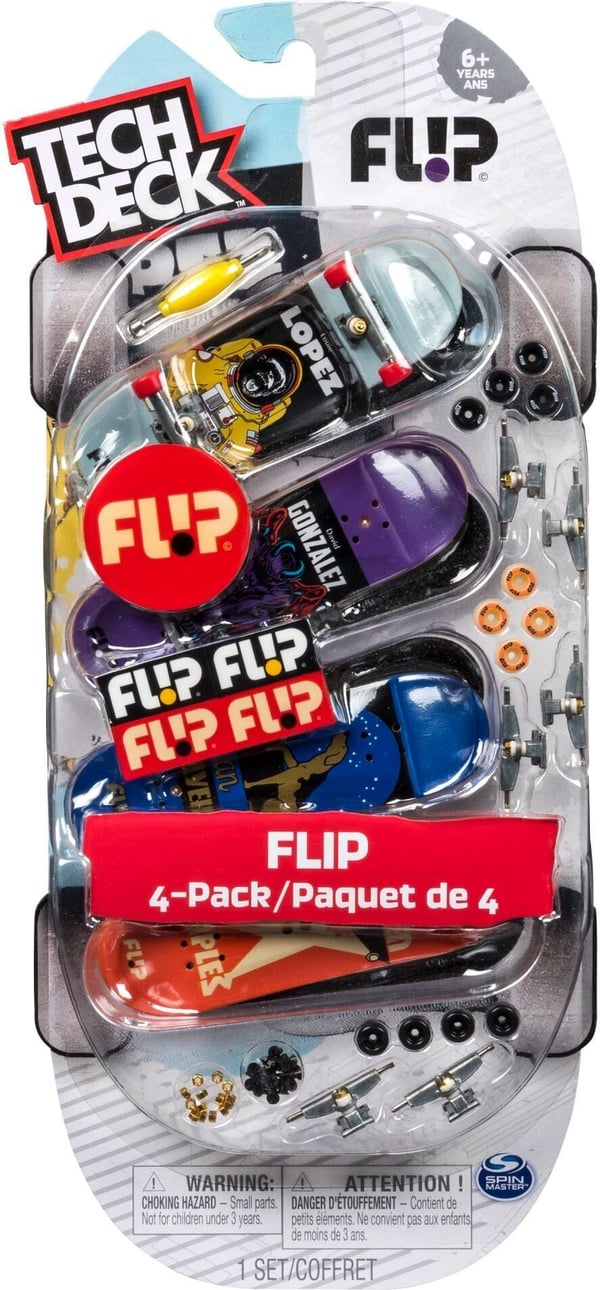 Tech Deck -finger skateboard, 4 st