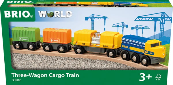BRIO World 33982 - Vare- og 3 vogne