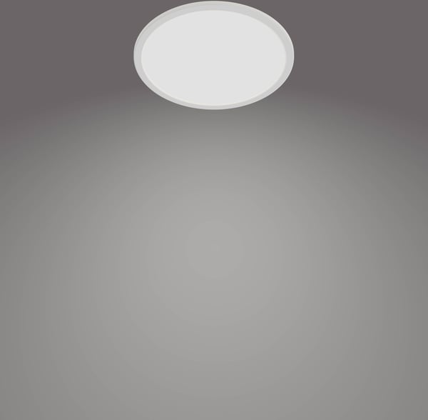 Philips Superslim CL550 -taklampe, rund, hvid, 1500 lm, 4000K