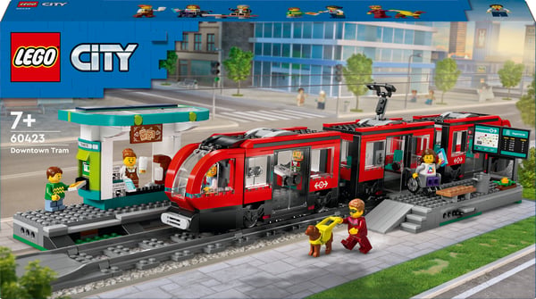 LEGO City Spårvagn och station Lekset 60423