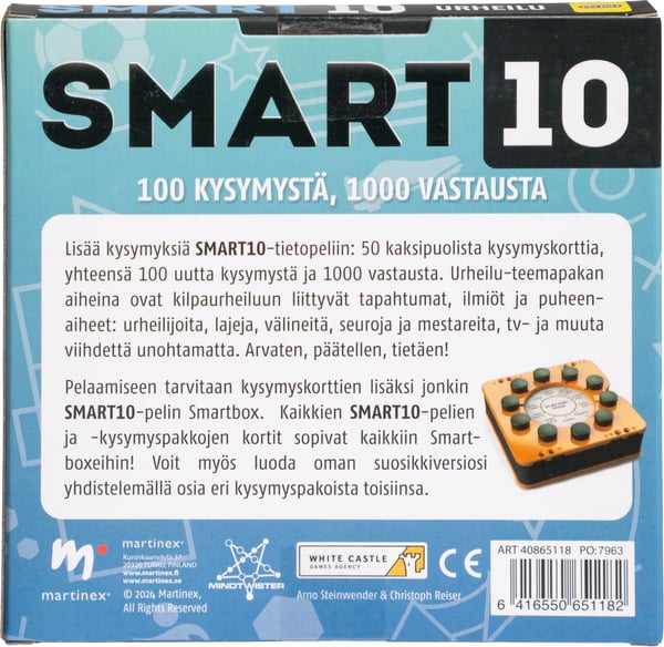 Smart10 -tilläggsfrågor, sport