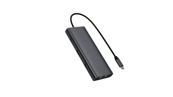 Fuj:tech 9-portars USB-C-hubb, 100 W PD