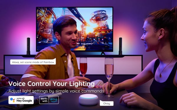 Govee Flow Plus Light Bars ljusstavar 2 st, WiFi, Bluetooth