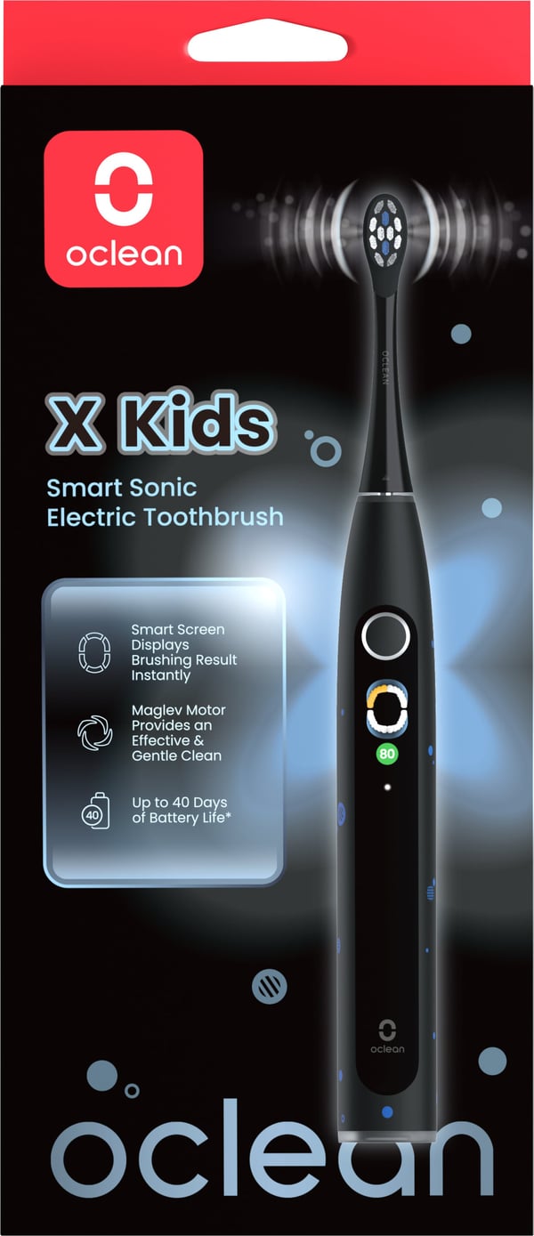 Oclean X Kids eltandborste, svart