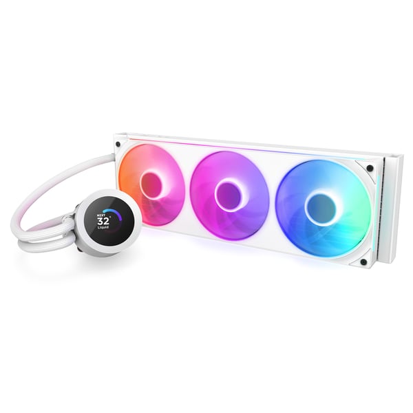NZXT Kraken Plus 360 RGB vätskekylningssystem, vitt