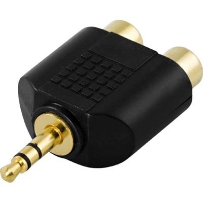 InLine 2 x RCA hona - 3,5 mm hane-adapter