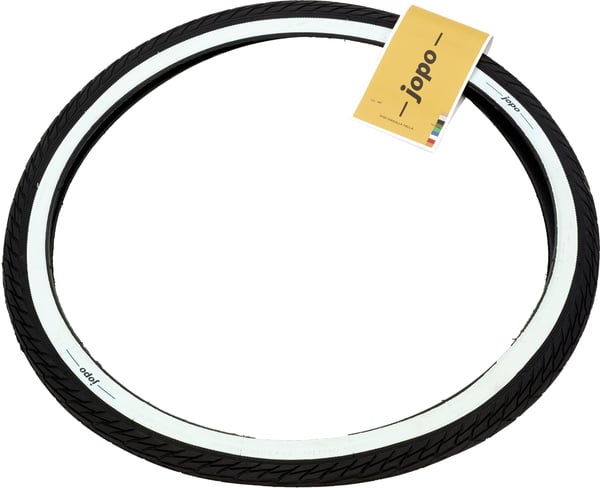 jopo 47-507 dæk, sort/hvid, 24"
