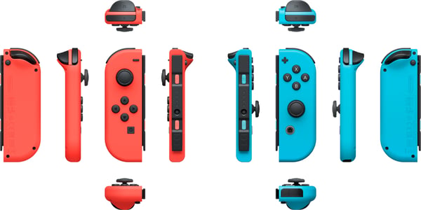 Nintendo Joy-Con Par -spelkontrollpar, neonröd och neonsblå, Switch