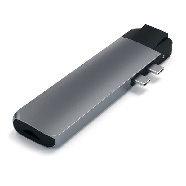 Satechi USB TypeC Pro Hub 4K HDMI og Ethernetadapter, Space Gray