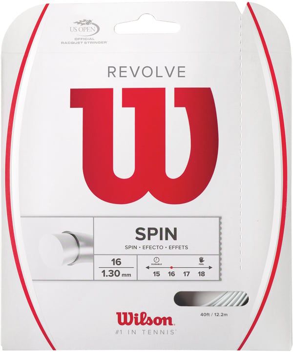 Wilson Revolve -sträng, vit, 16/1,30 mm