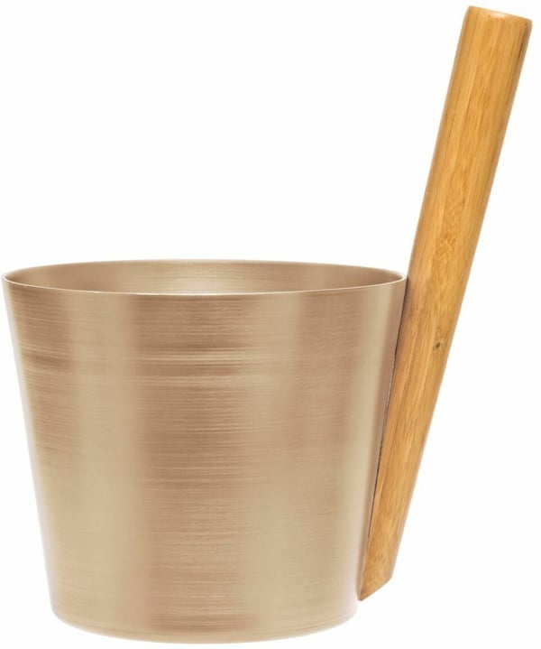 Avslappnad Bastuhink, 5l, aluminium, champagne