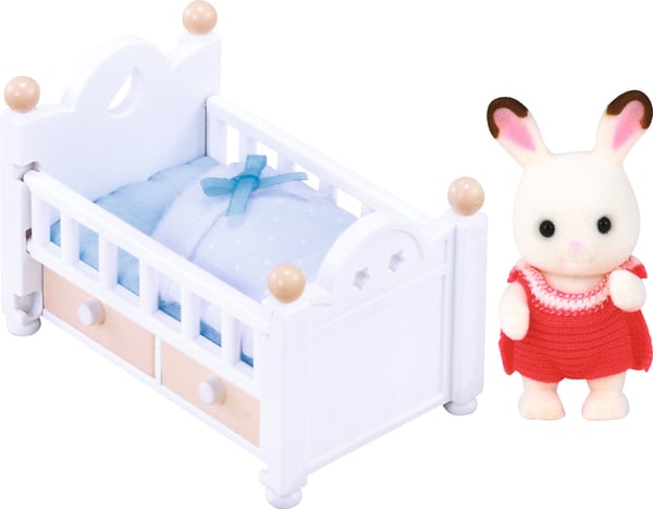 Sylvanian Families Chokoladekaninbaby-sæt (baby seng)