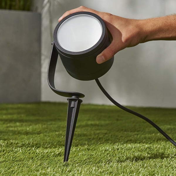 Philips Lily XL HUE Outdoor spotlygte til udendørs brug , 24 cm, antracit