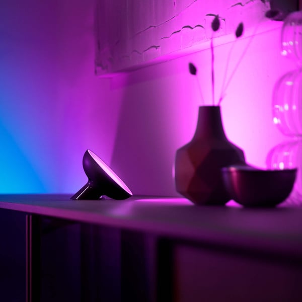 Philips Hue Bloom hvid og farve atmosfære - Smart bordlampe, sort