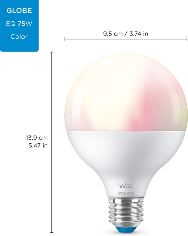WiZ Smart LED-lampe, 1055 lm, RGBW
