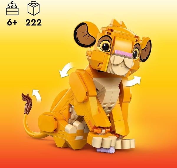 LEGO Disney Lejonungen Simba Rolig presentidé 43243