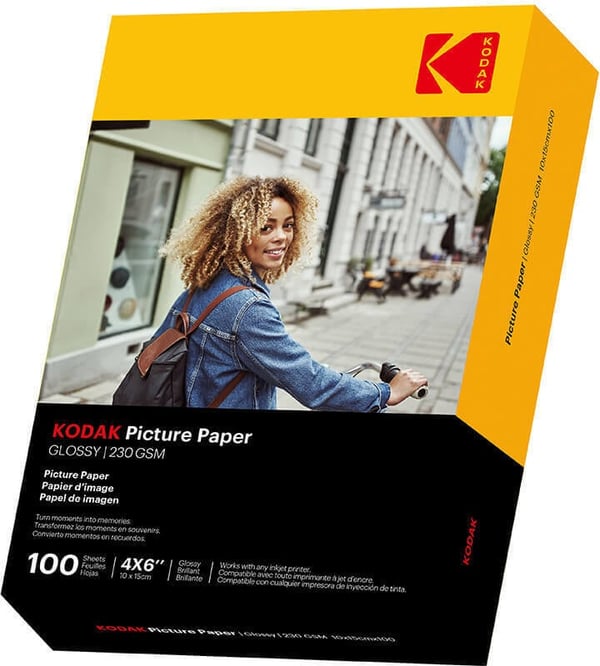 Kodak Blankt Fotopapir 230g/m² -fotopapir, 10 x 15 cm