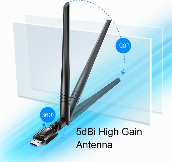 Cudy WU1400 AC1300 High Gain Dual-band WiFi-adapter