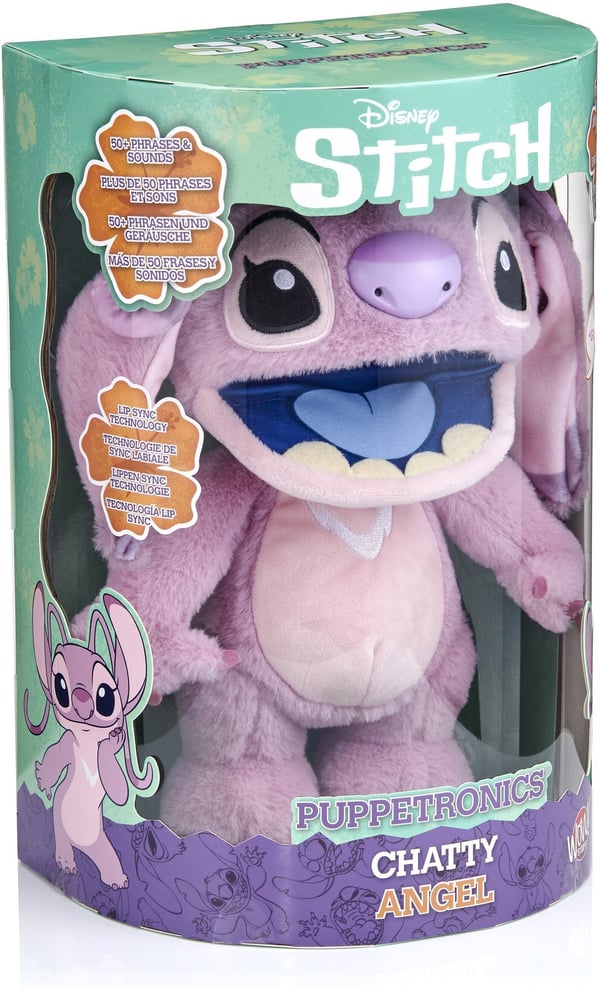 Disney Stitch Puppetronics Chatty Angel interaktiv leksak