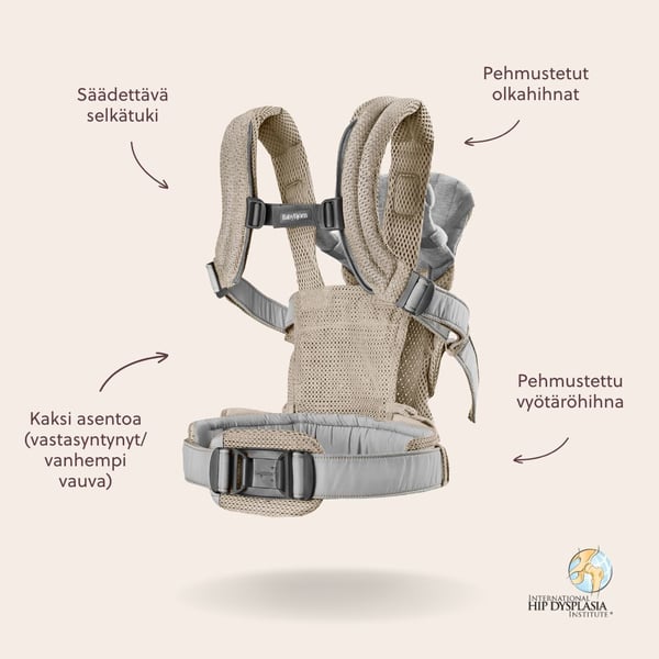 BabyBjörn Harmony 3D Mesh bärsele, Grå beige