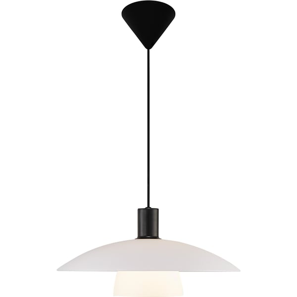 Nordlux Verona pendellampa, svart/opall